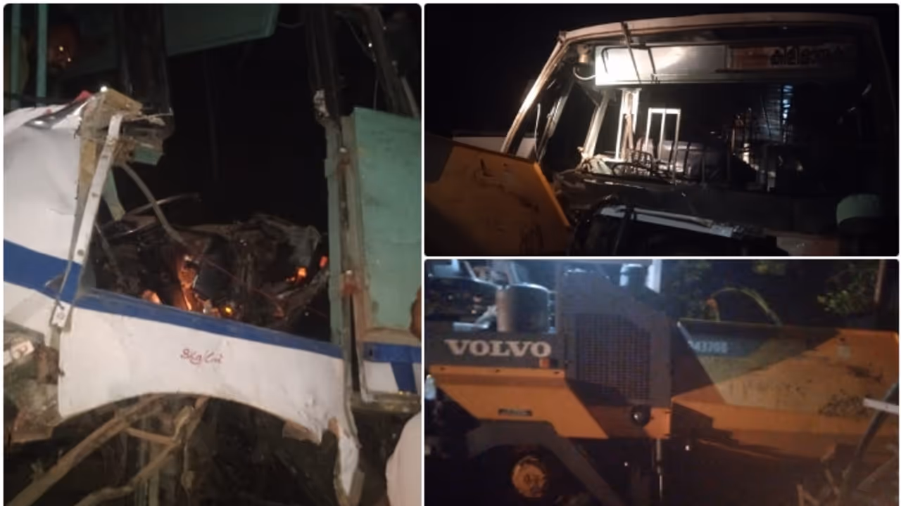 കൊല്ലത്ത് കെഎസ്ആർടിസി ബസ് അപകടത്തിൽപ്പെട്ടു, ഡ്രൈവർ അടക്കം ആശുപത്രിയിൽ കൊല്ലത്ത് കെഎസ്ആർടിസി ബസ് അപകടത്തിൽപ്പെട്ടു, ഡ്രൈവർ അടക്കം ആശുപത്രിയിൽ