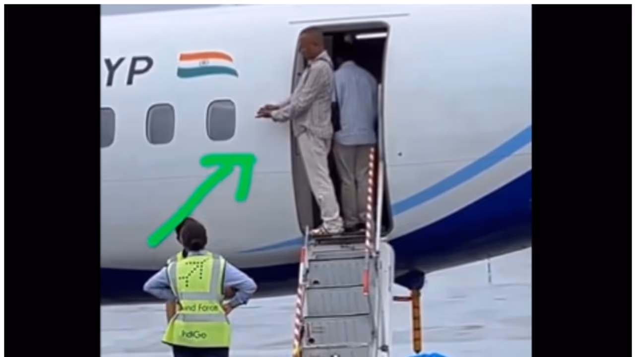 WATCH: Viral video shows man consuming tobacco while boarding plane, sparks reactions