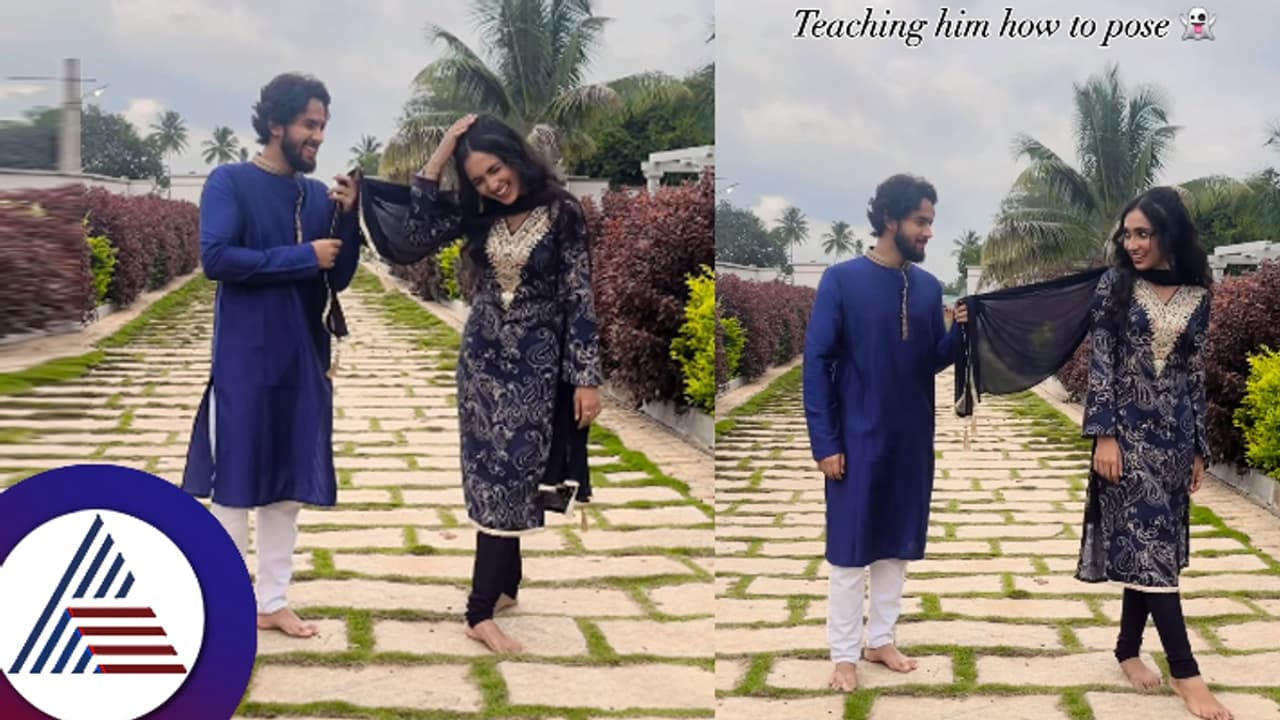 ಸೀರಿಯಲ್ನಲ್ಲಿ ಕಿತ್ತಾಡುವ ಶ್ರಾವಣಿ, ಇಲ್ಲಿ ಸುಬ್ಬುಗೆ ಸೆರಗು ಹಿಡಿಯೋದನ್ನು ಹೇಳಿಕೊಡ್ತಿದ್ದಾಳೆ ನೋಡಿ! ಸೀರಿಯಲ್ನಲ್ಲಿ ಕಿತ್ತಾಡುವ ಶ್ರಾವಣಿ, ಇಲ್ಲಿ ಸುಬ್ಬುಗೆ ಸೆರಗು ಹಿಡಿಯೋದನ್ನು ಹೇಳಿಕೊಡ್ತಿದ್ದಾಳೆ ನೋಡಿ!