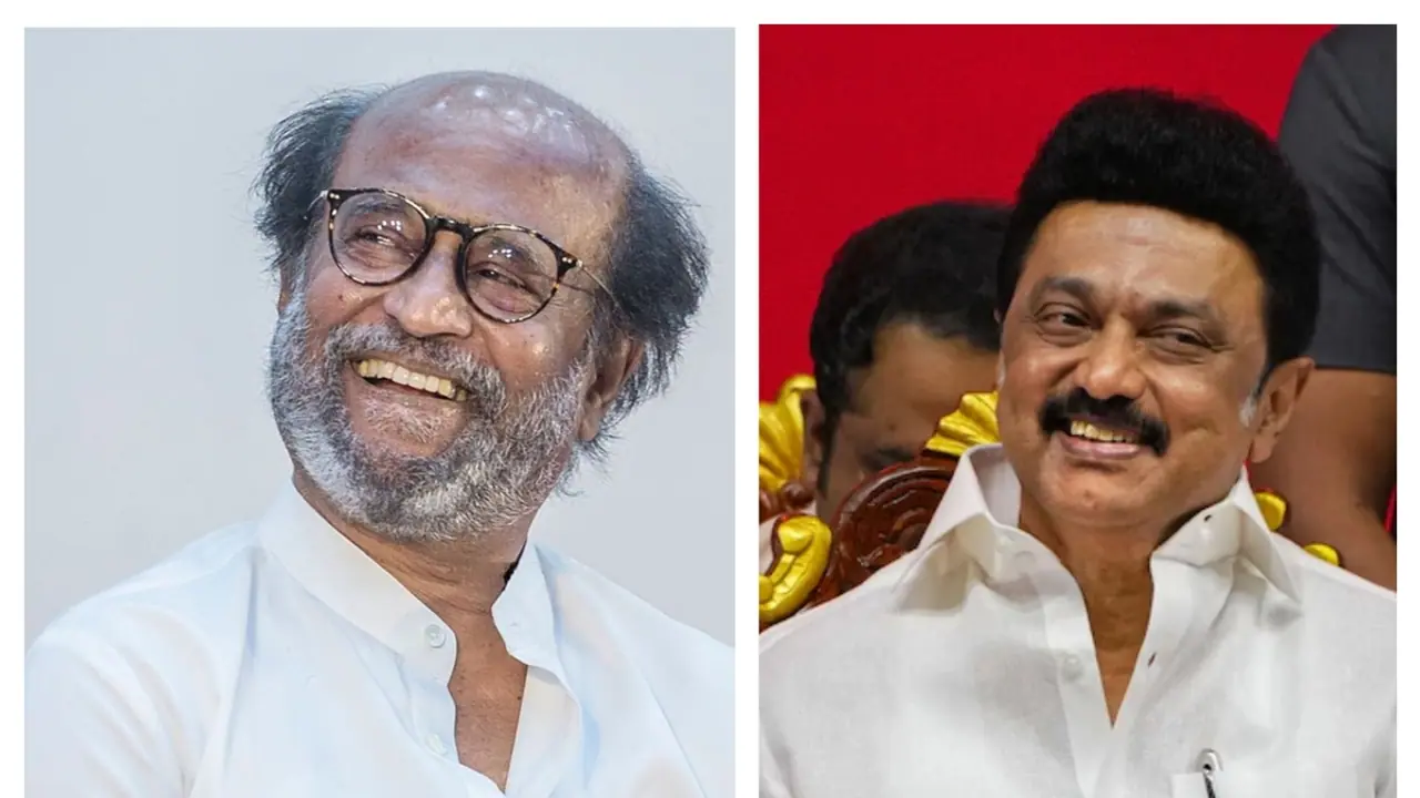 இவங்களை எல்லாம் எப்படி கலைஞர் சமாளிச்சிரோ? ரஜினியின் பேச்சை ரசித்து கேட்ட முதல்வர்