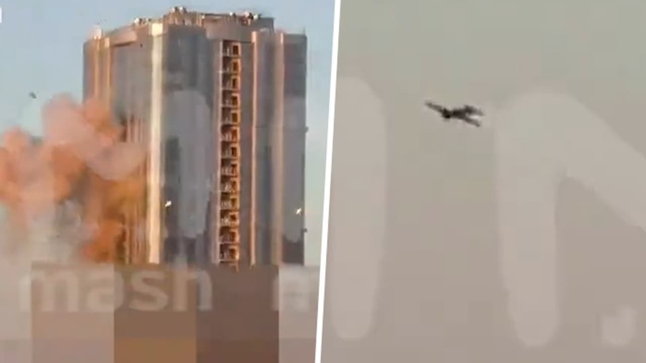 Caught on camera: Drone crashes into 38 storey Volga Sky, tallest building in Russia's Saratov (WATCH)
