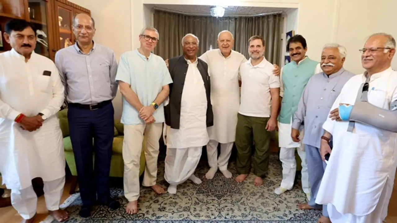 National Conference to contest 51 seats, Congress to field candidates on 32 in J&K Assembly polls National Conference to contest 51 seats, Congress to field candidates on 32 in J&K Assembly polls