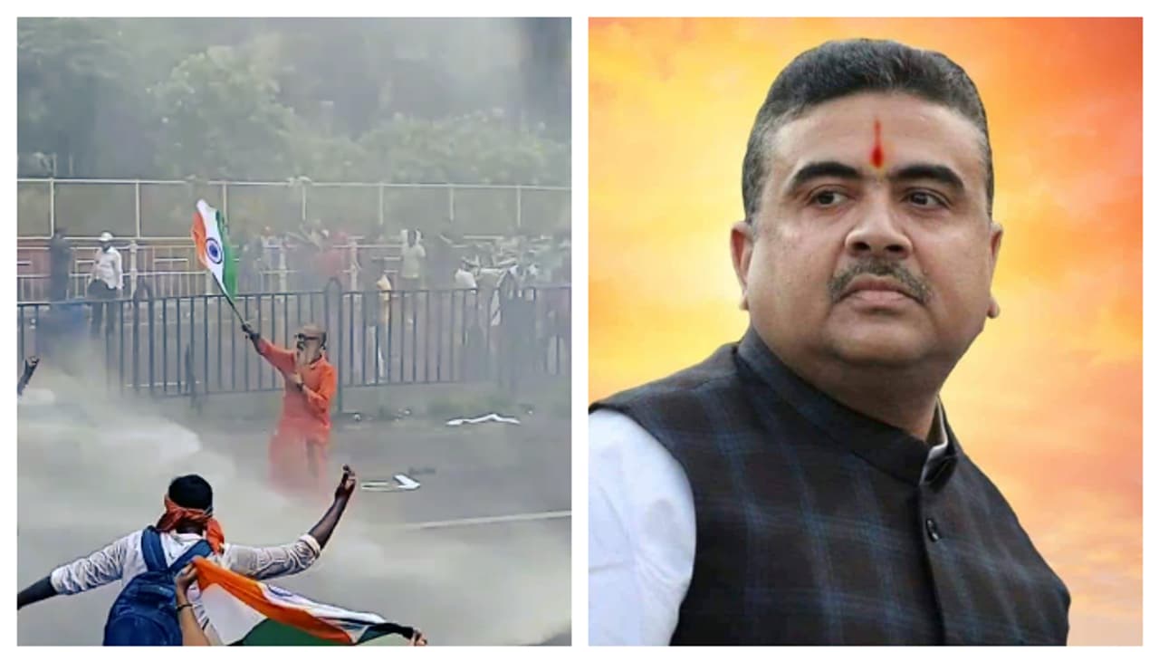 BJP leader Suvendu Adhikari will provide legal and financial assistance to the nabanna abhiyan victims bsm BJP leader Suvendu Adhikari will provide legal and financial assistance to the nabanna abhiyan victims bsm