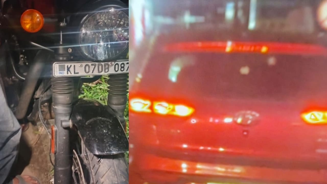 കാറിടിച്ച് ബൈക്ക് യാത്രക്കാരന്‍റെ വിരൽ അറ്റു; ഇടിച്ചു തെറിപ്പിച്ച കാർ നിർത്താതെ പോയി