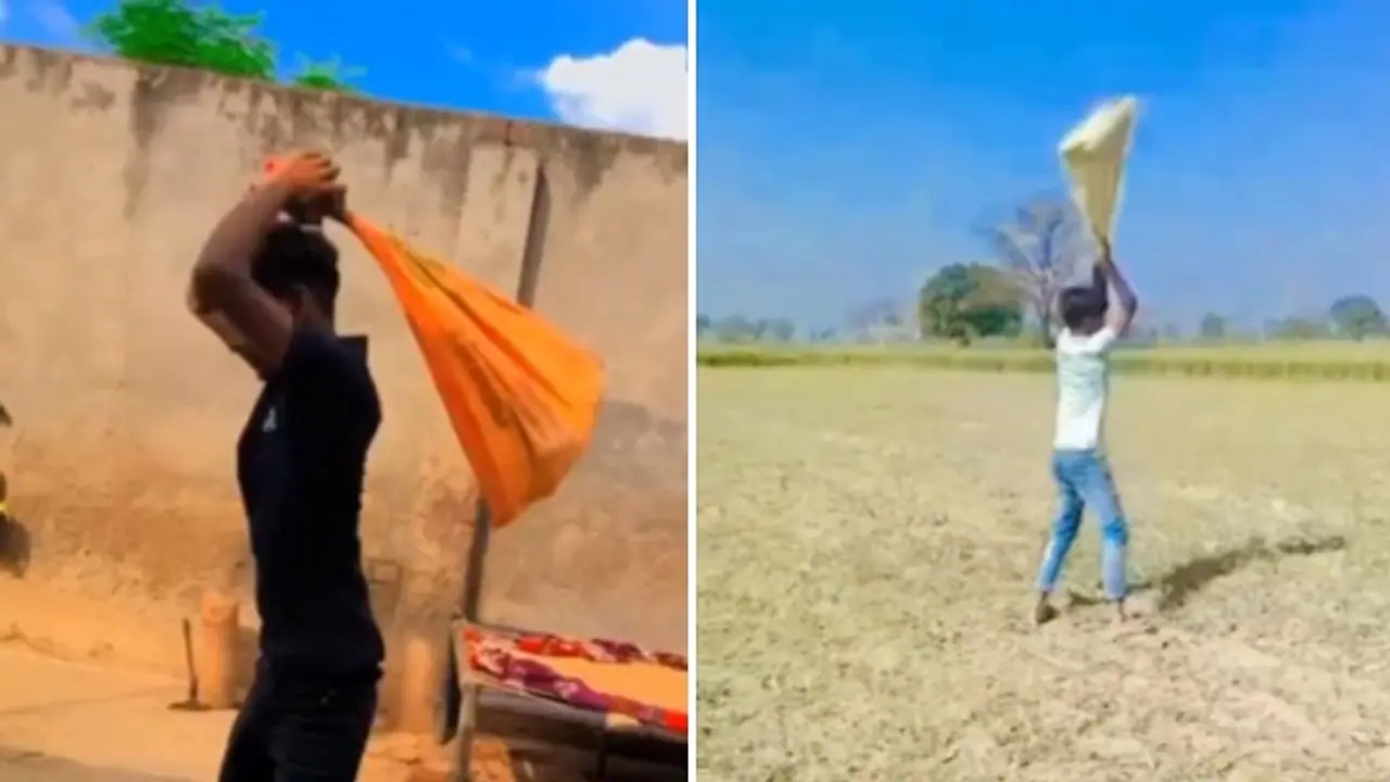 ರೀಲ್ಸ್ ಸಲುವಾಗಿ ಗೋಣಿಚೀಲದಲ್ಲಿ ಪ್ರಾಣಿಯನ್ನು ಹಾಕಿ ತಿರುಗಿಸಿದ ವ್ಯಕ್ತಿ, ವೈರಲ್ ವಿಡಿಯೋ ಬಳಿಕ ಪೊಲೀಸ್ ತನಿಖೆ ಶುರು! ರೀಲ್ಸ್ ಸಲುವಾಗಿ ಗೋಣಿಚೀಲದಲ್ಲಿ ಪ್ರಾಣಿಯನ್ನು ಹಾಕಿ ತಿರುಗಿಸಿದ ವ್ಯಕ್ತಿ, ವೈರಲ್ ವಿಡಿಯೋ ಬಳಿಕ ಪೊಲೀಸ್ ತನಿಖೆ ಶುರು!