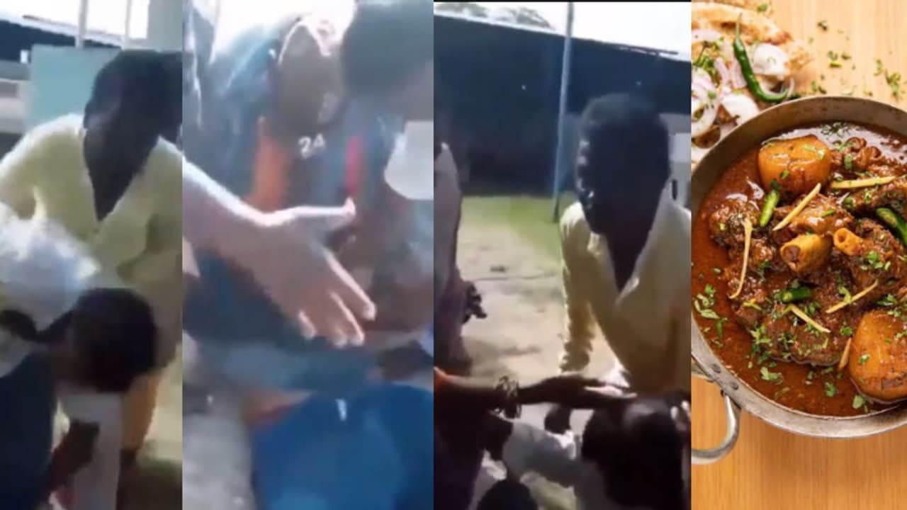 മട്ടൻ കറിയിൽ കഷ്ണം കുറവ്, കല്യാണ പന്തലിൽ വരന്‍റേയും വധുവിന്‍റെയും വീട്ടുകാർ തമ്മിൽ കൂട്ടത്തല്ല് വീഡിയോ