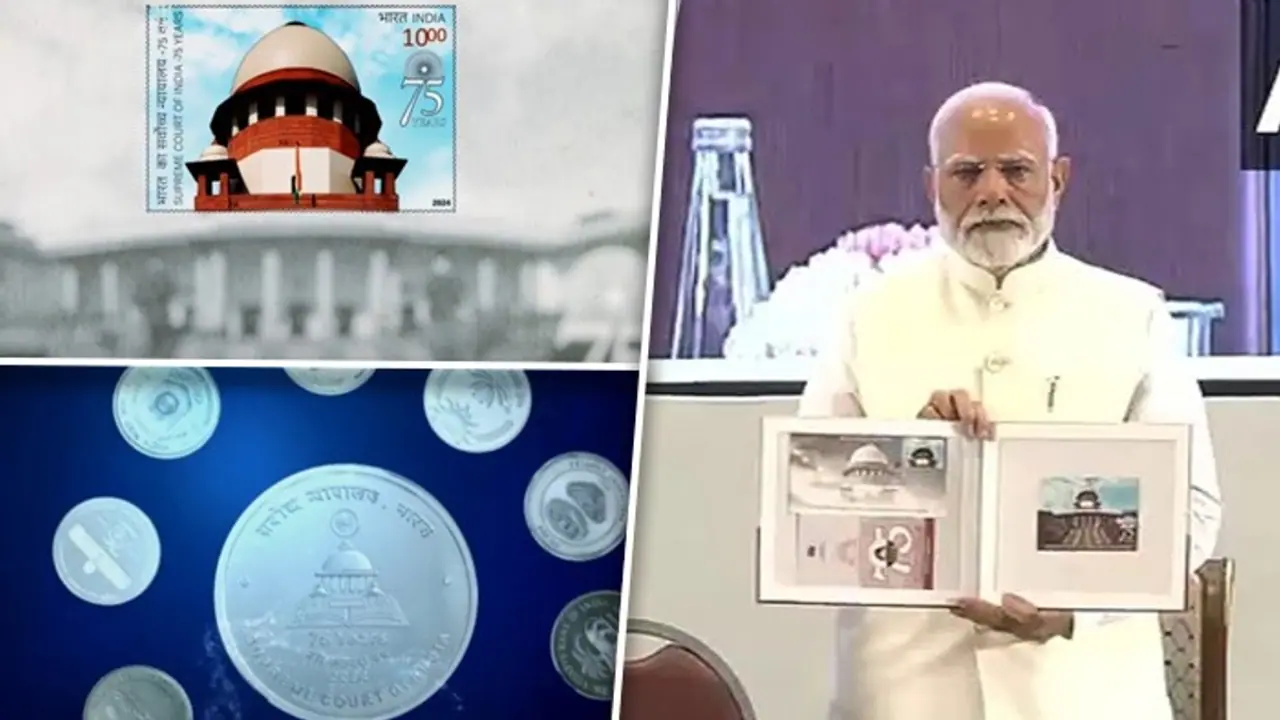 PM Modi unveils stamp, coin to mark 75 years of Supreme Court of India, lauds its role in democracy (WATCH)