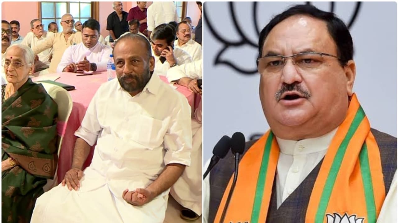 പാലക്കാട്ടെ ജെ പി നദ്ദയുടെ പരിപാടിയിൽ എ വി ഗോപിനാഥും, കേരളത്തിൽ ബിജെപി വളർച്ചാ ഘട്ടത്തിലെന്ന് നദ്ദ