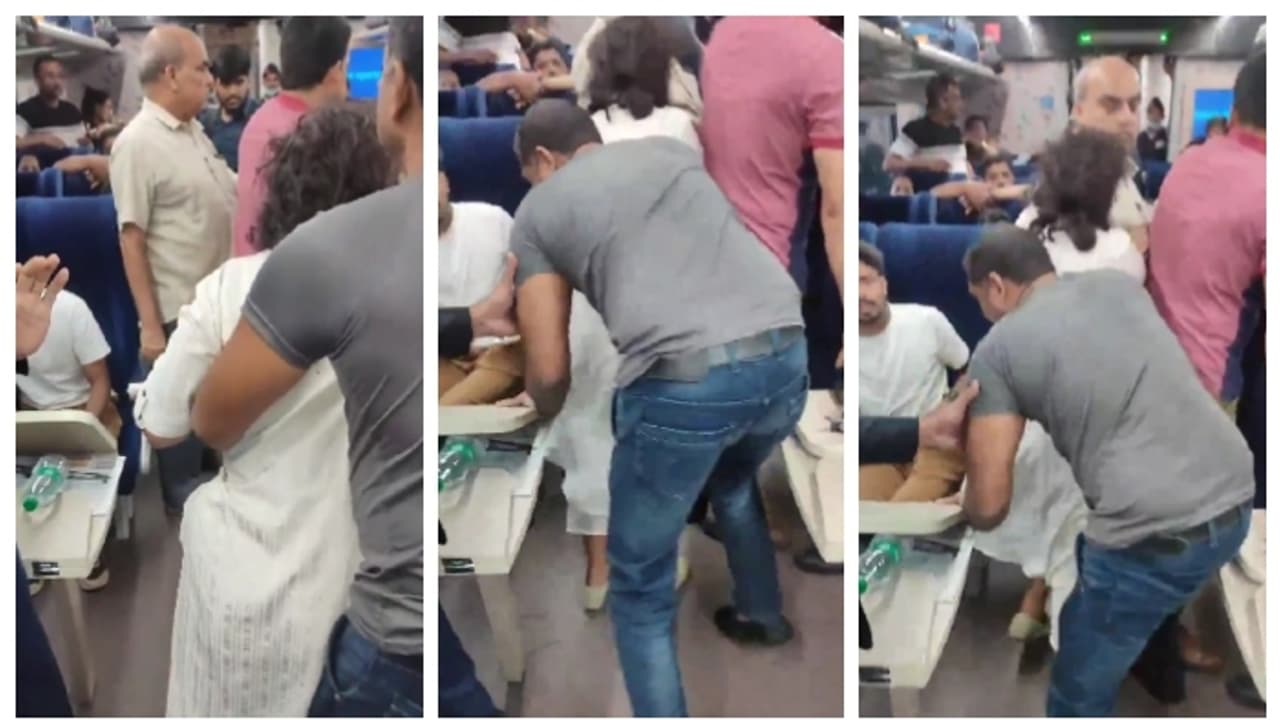 ആരാടാ നീ; വന്ദേഭാരതില്‍ മദ്യപിച്ച് ബഹളം വച്ച സ്ത്രീയുടെ വീഡിയോ വൈറൽ; സംഭവം തൃശ്ശൂരില്‍ 