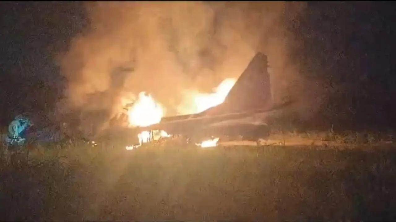IAF MiG 29 fighter jet crashes in Rajasthan's Barmer, pilot ejects safely; WATCH aircraft engulfed in flames