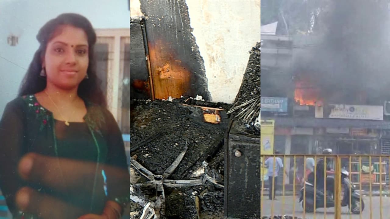 പാപ്പനംകോട് തീപിടിത്തം; ദുരൂഹതയേറുന്നു, ഓഫീസിൽ നിന്ന് കത്തി കണ്ടെത്തി, വൈഷ്ണയെ കുത്തിയശേഷം തീയിട്ടെന്ന് സംശയം പാപ്പനംകോട് തീപിടിത്തം; ദുരൂഹതയേറുന്നു, ഓഫീസിൽ നിന്ന് കത്തി കണ്ടെത്തി, വൈഷ്ണയെ കുത്തിയശേഷം തീയിട്ടെന്ന് സംശയം