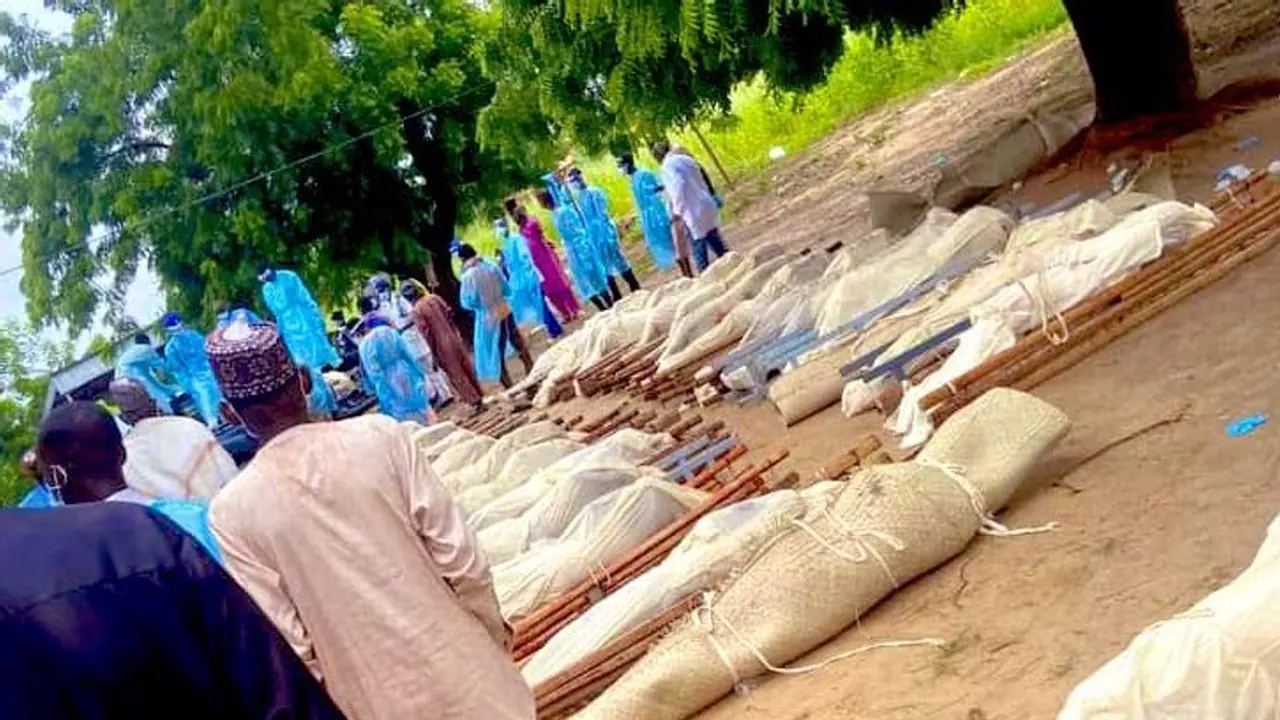 Boko Haram militants on bikes kill 127: Mass funeral held in grief stricken Nigerian village (WATCH)