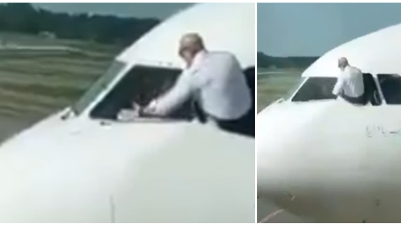 ടേക്ക് ഓഫിന് തൊട്ട് മുമ്പ് ഈ പൈലറ്റ് ചെയ്യുന്നത് കണ്ടോ..! അസാധാരണം എന്ന് യാത്രക്കാർ, വീഡിയോ അതിവേഗം വൈറൽ ടേക്ക് ഓഫിന് തൊട്ട് മുമ്പ് ഈ പൈലറ്റ് ചെയ്യുന്നത് കണ്ടോ..! അസാധാരണം എന്ന് യാത്രക്കാർ, വീഡിയോ അതിവേഗം വൈറൽ