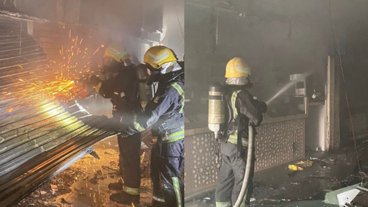 റിയാദിൽ വാണിജ്യസ്ഥാപനങ്ങൾക്ക് തീപിടിച്ചു റിയാദിൽ വാണിജ്യസ്ഥാപനങ്ങൾക്ക് തീപിടിച്ചു