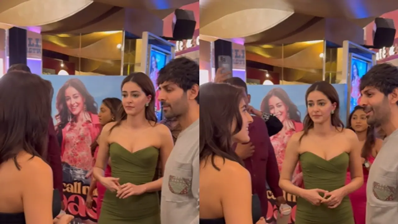 Call Me Bae promotions: Sara Ali Khan, Kartik Aaryan's hug steal show; Ananya Panday's reaction goes VIRAL Call Me Bae promotions: Sara Ali Khan, Kartik Aaryan's hug steal show; Ananya Panday's reaction goes VIRAL