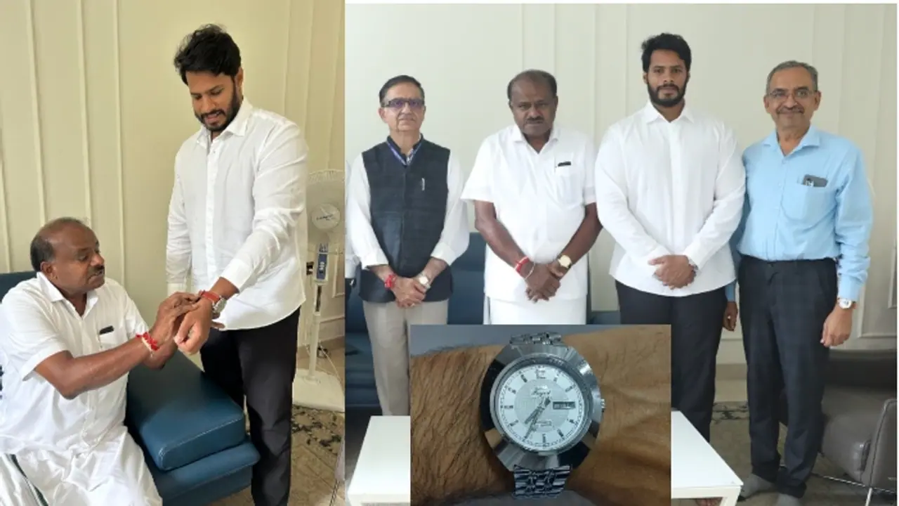 ನನ್ನಪ್ಪ ನಂಗೆ HMT Watch ಕಟ್ಟಿದ್ರು, ನೀವೂ ಕಟ್ಕೊಳಿ ಎಂದ ನಿಖಿಲ್ ಕುಮಾರಸ್ವಾಮಿ! ನನ್ನಪ್ಪ ನಂಗೆ HMT Watch ಕಟ್ಟಿದ್ರು, ನೀವೂ ಕಟ್ಕೊಳಿ ಎಂದ ನಿಖಿಲ್ ಕುಮಾರಸ್ವಾಮಿ!