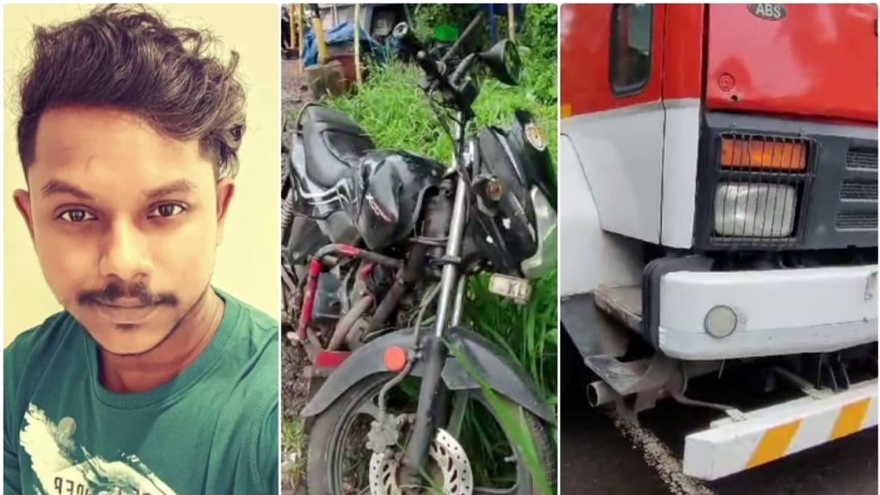 ഗ്യാസ് ടാങ്കർ ലോറിയുടെ മുന്നിലേക്ക് നിയന്ത്രണം നഷ്ടമായ ബൈക്ക് മറിഞ്ഞു, യുവാവിന് ദാരുണാന്ത്യം