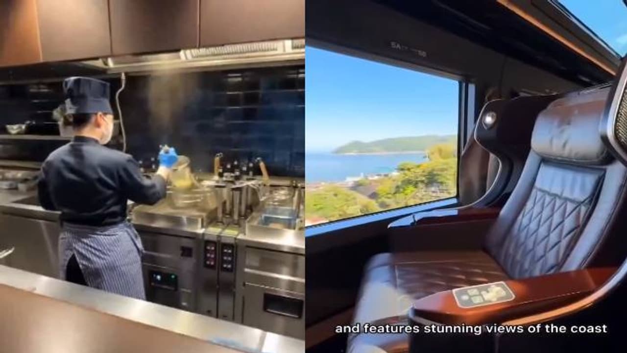 എപ്പോഴെങ്കിലും കണ്ടിട്ടുണ്ടോ ഇങ്ങനെയൊരു ട്രെയിൻ, ഹോ ജപ്പാൻ വേറെ ലെവൽ, ആഡംബര ട്രെയിനിലെ കാഴ്ചകൾ എപ്പോഴെങ്കിലും കണ്ടിട്ടുണ്ടോ ഇങ്ങനെയൊരു ട്രെയിൻ, ഹോ ജപ്പാൻ വേറെ ലെവൽ, ആഡംബര ട്രെയിനിലെ കാഴ്ചകൾ