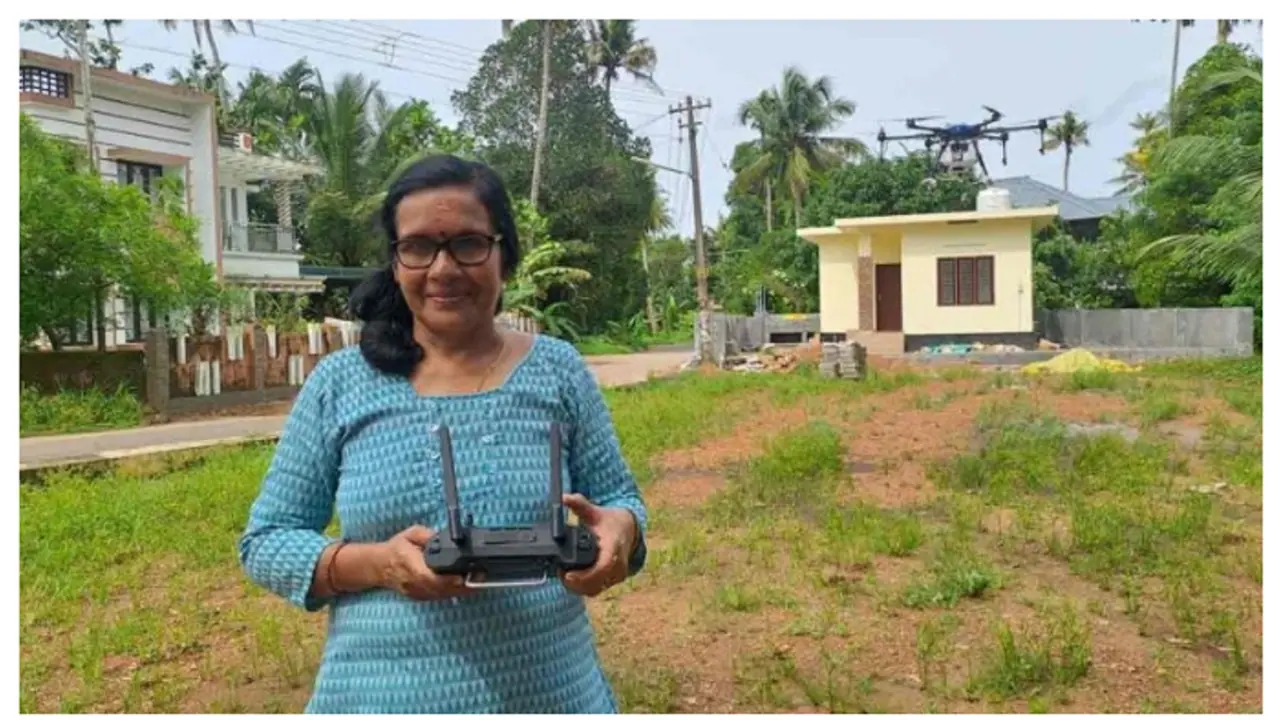 Meet Sudha Devadas, panchayat member becomes Kerala's first woman 'drone pilot'