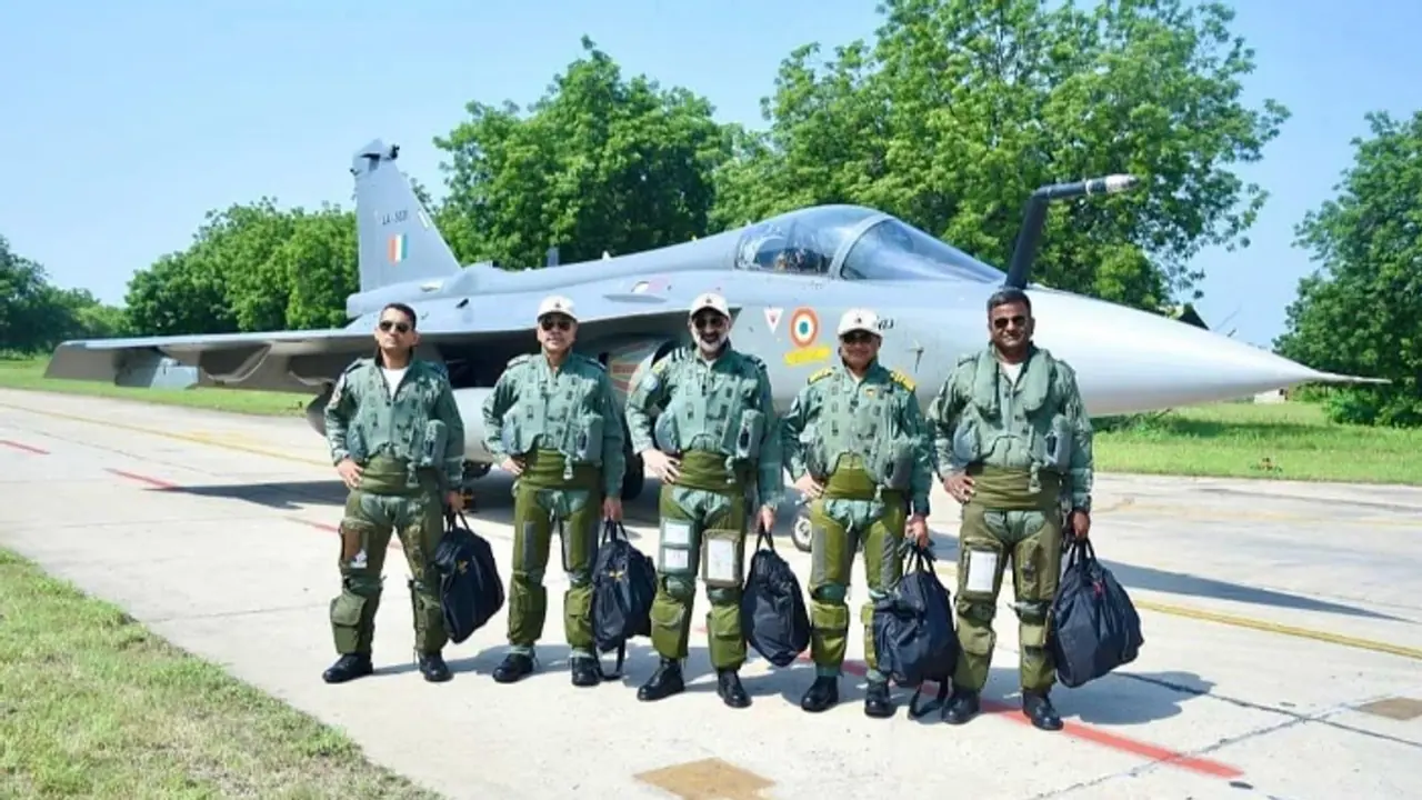 Tarang Shakti 2024: Vice Chiefs of Army, Air Force and Navy flew in LCA Tejas Tarang Shakti 2024: Vice Chiefs of Army, Air Force and Navy flew in LCA Tejas