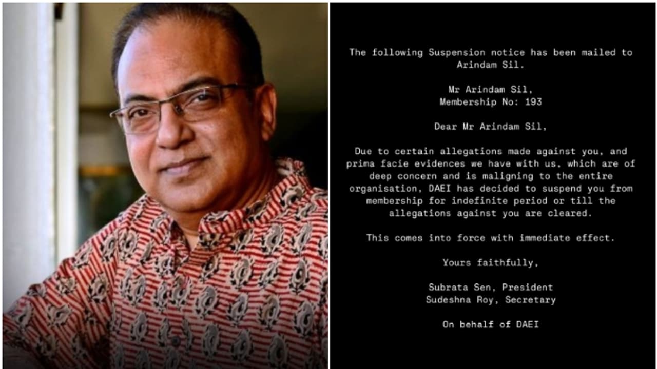 'Made me sit on his lap, kissed me...; Actress accuses Bengali director Arindam Sil of inappropriate behaviour 'Made me sit on his lap, kissed me...; Actress accuses Bengali director Arindam Sil of inappropriate behaviour