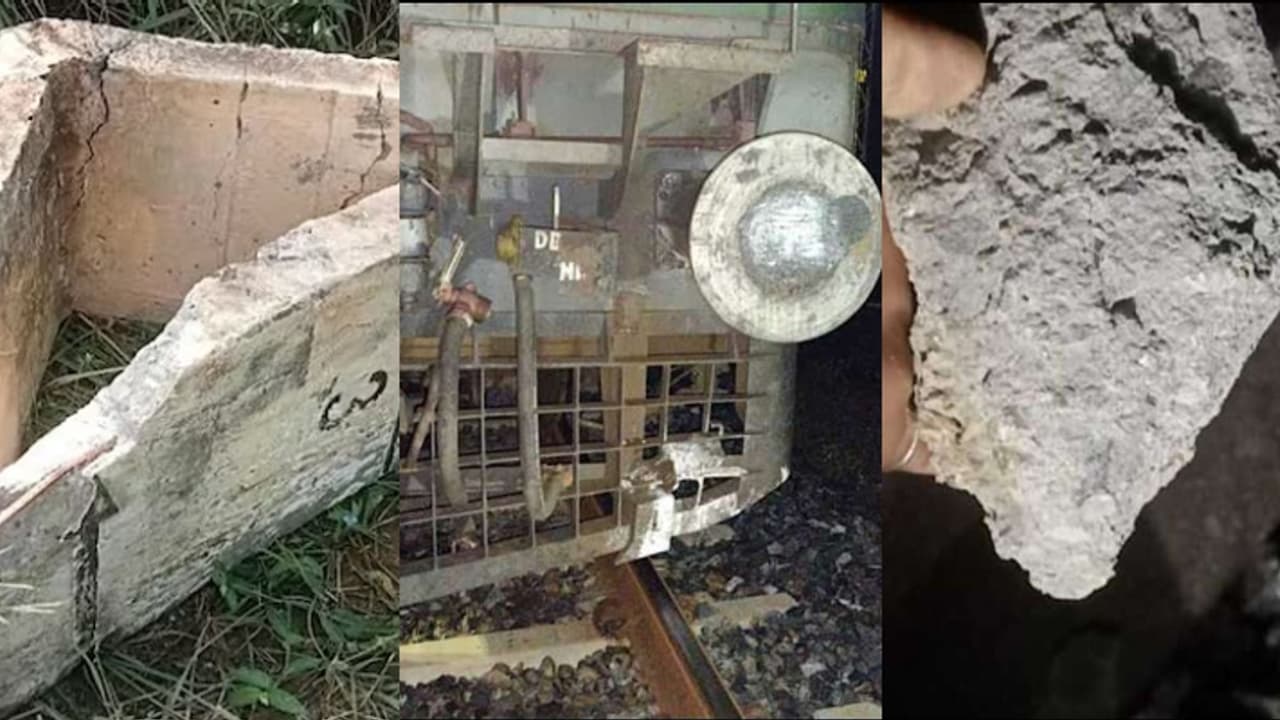 വീണ്ടും ട്രെയിൻ അട്ടിമറി ശ്രമം; അജ്മീറിൽ റെയിൽവേ പാളത്തിൽ 70 കിലോ ഭാരമുള്ള സിമന്റ് കട്ടകൾ കണ്ടെത്തി വീണ്ടും ട്രെയിൻ അട്ടിമറി ശ്രമം; അജ്മീറിൽ റെയിൽവേ പാളത്തിൽ 70 കിലോ ഭാരമുള്ള സിമന്റ് കട്ടകൾ കണ്ടെത്തി