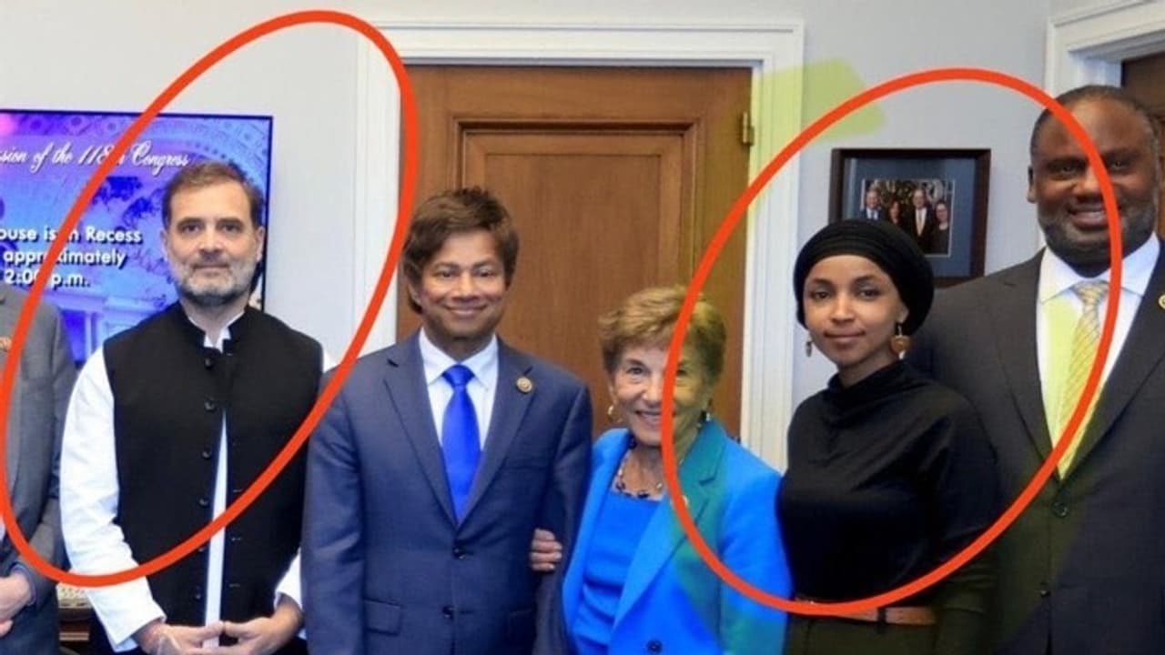 Rahul Gandhi's meeting with anti India US lawmaker Ilan Omar sparks row; BJP questions 'desh virodh' Rahul Gandhi's meeting with anti India US lawmaker Ilan Omar sparks row; BJP questions 'desh virodh'
