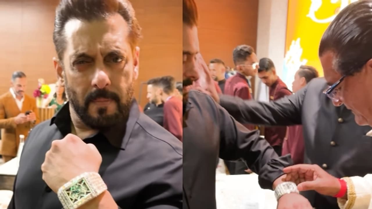 പതിച്ചിരിക്കുന്നത് 714 വജ്രങ്ങള്! ആ വൈറല് വീഡിയോയില് സല്മാന് ഖാന് ധരിച്ചിരിക്കുന്ന വാച്ചിന്റെ വില പതിച്ചിരിക്കുന്നത് 714 വജ്രങ്ങള്! ആ വൈറല് വീഡിയോയില് സല്മാന് ഖാന് ധരിച്ചിരിക്കുന്ന വാച്ചിന്റെ വില