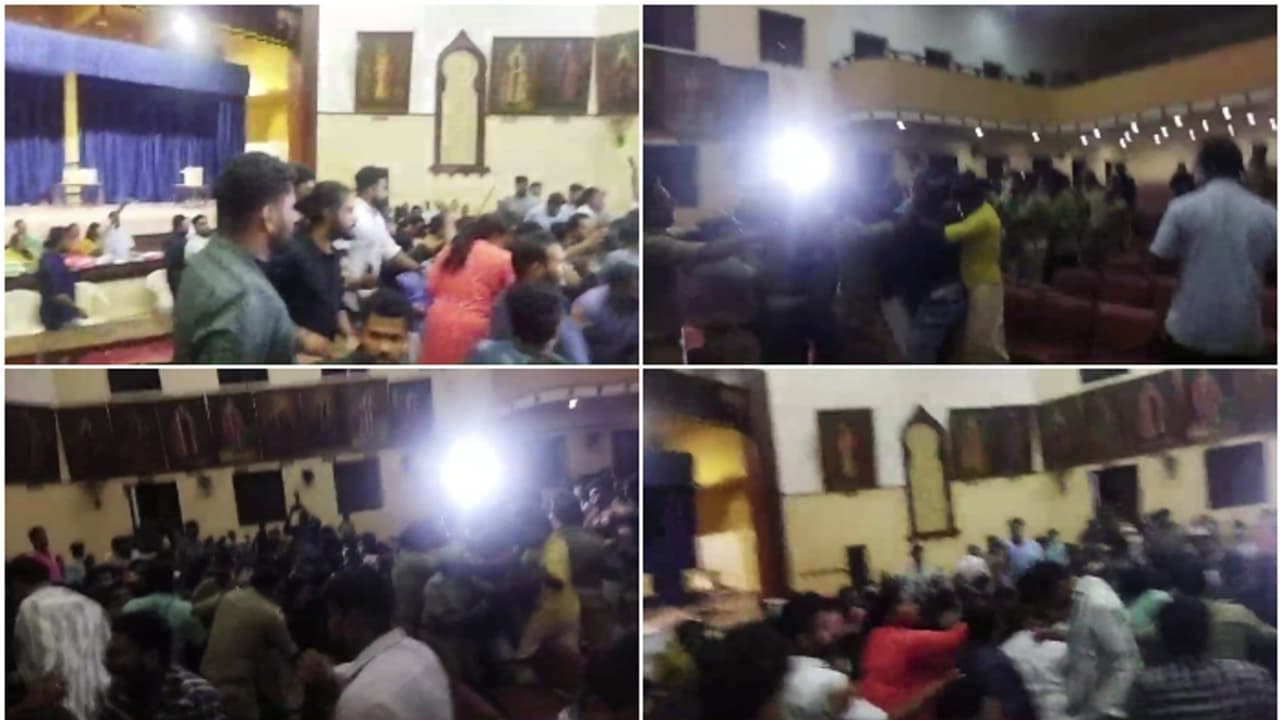 കേരള സർവ്വകലാശാലയിൽ എസ്എഫ്ഐ കെഎസ്‍യു സം​ഘർഷം; നിയന്ത്രിക്കാനാവാതെ പൊലീസ്, സെനറ്റ് തെരെഞ്ഞെടുപ്പ് റദ്ദാക്കി