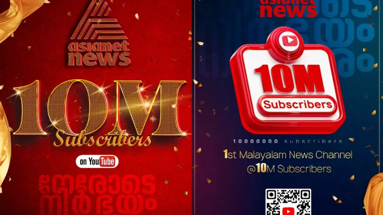 Asianet News hits 10 million subscribers on YouTube: A milestone in Malayalam news