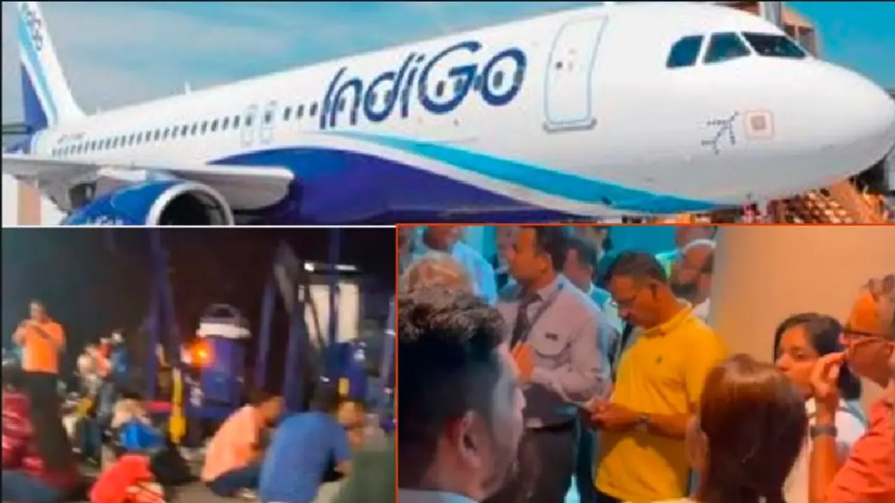 ದೋಹಾಗೆ ಹೊರಟಿದ್ದ ವಿಮಾನ ವಿಳಂಬ : 5 ಗಂಟೆ ಪ್ರಯಾಣಿಕರ ವಿಮಾನದೊಳಗೆ ಕಾಯಿಸಿದ ಇಂಡಿಗೋ ಏರ್ಲೈನ್ಸ್ ದೋಹಾಗೆ ಹೊರಟಿದ್ದ ವಿಮಾನ ವಿಳಂಬ : 5 ಗಂಟೆ ಪ್ರಯಾಣಿಕರ ವಿಮಾನದೊಳಗೆ ಕಾಯಿಸಿದ ಇಂಡಿಗೋ ಏರ್ಲೈನ್ಸ್