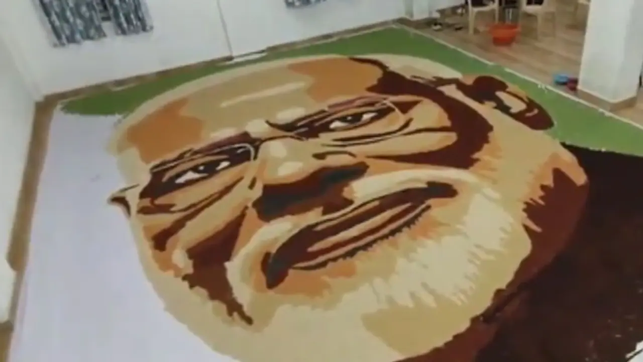 Tamil Nadu: 13 year old student sets World record for millet portrait of PM Modi ahead of his birthday Tamil Nadu: 13 year old student sets World record for millet portrait of PM Modi ahead of his birthday