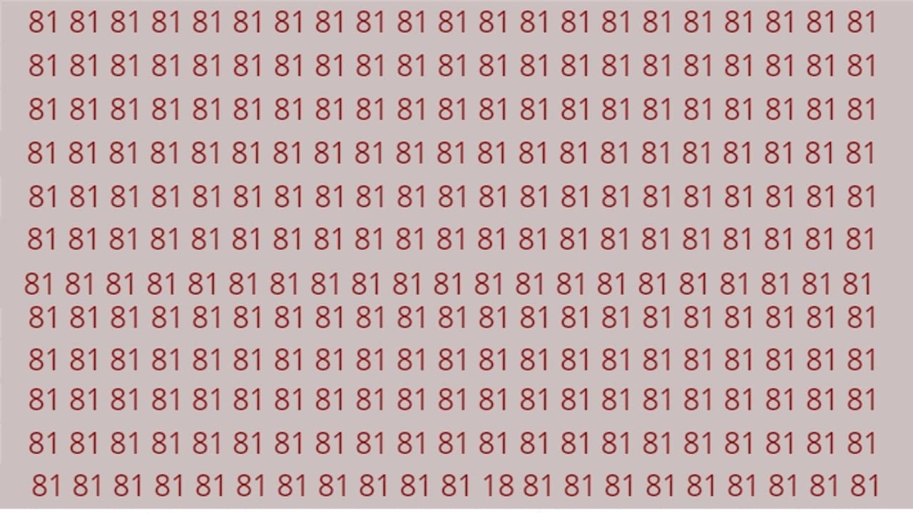 ನಿಮ್ಮ ಕಣ್ಣು, ಮೆದುಳಿಗೊಂದು ಸವಾಲು: ಕೇವಲ 5 ಸೆಕೆಂಡುಗಳಲ್ಲಿ 81 ರ ನಡುವೆ ಅಡಗಿರುವ 18 ಹುಡುಕಿ!