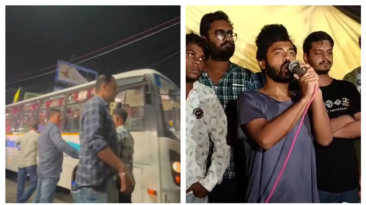 Atlast CM Mamata Banerjee meeting with junior doctors started at Kalighat house bsm Atlast CM Mamata Banerjee meeting with junior doctors started at Kalighat house bsm