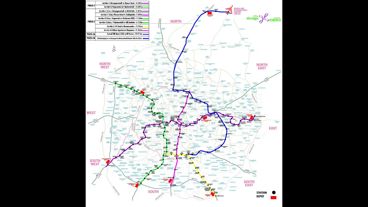Central urban development dept greenlights Bengaluru metro’s 3A project from Hebbal to Sarjapura