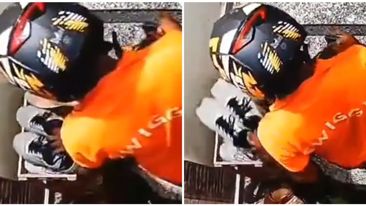 സ്റ്റെപ്പിറങ്ങി വന്നപ്പോൾ കണ്ണിലുടക്കിയത് കിടിലൻ ഷൂസ്; സ്വിഗ്ഗി ഡെലിവറി ഏജന്‍റിനെ കുടുക്കി സിസിടിവി ദൃശ്യങ്ങൾ