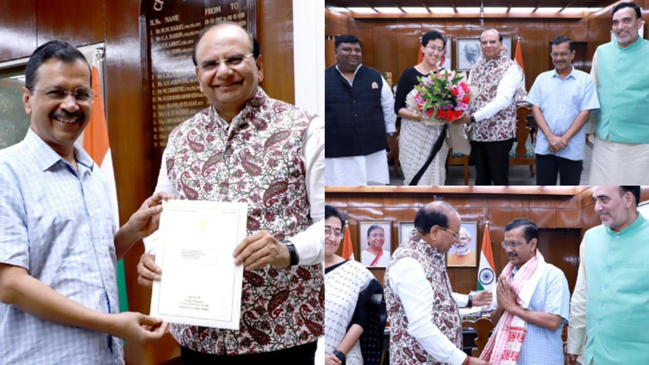 അരവിന്ദ് കെജ്രിവാൾ രാജിവെച്ചു, സർക്കാരുണ്ടാക്കാൻ ലഫ്റ്റനൻ്റ് ഗവർണറോട് അവകാശ വാദം ഉന്നയിച്ച് അതിഷി മർലേന