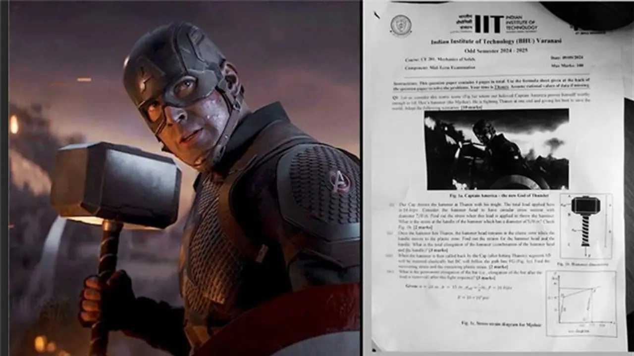 EPIC! Captain America vs Thanos fight scene in 'Avengers Endgame' appears on IIT Varanasi exam, stuns students EPIC! Captain America vs Thanos fight scene in 'Avengers Endgame' appears on IIT Varanasi exam, stuns students