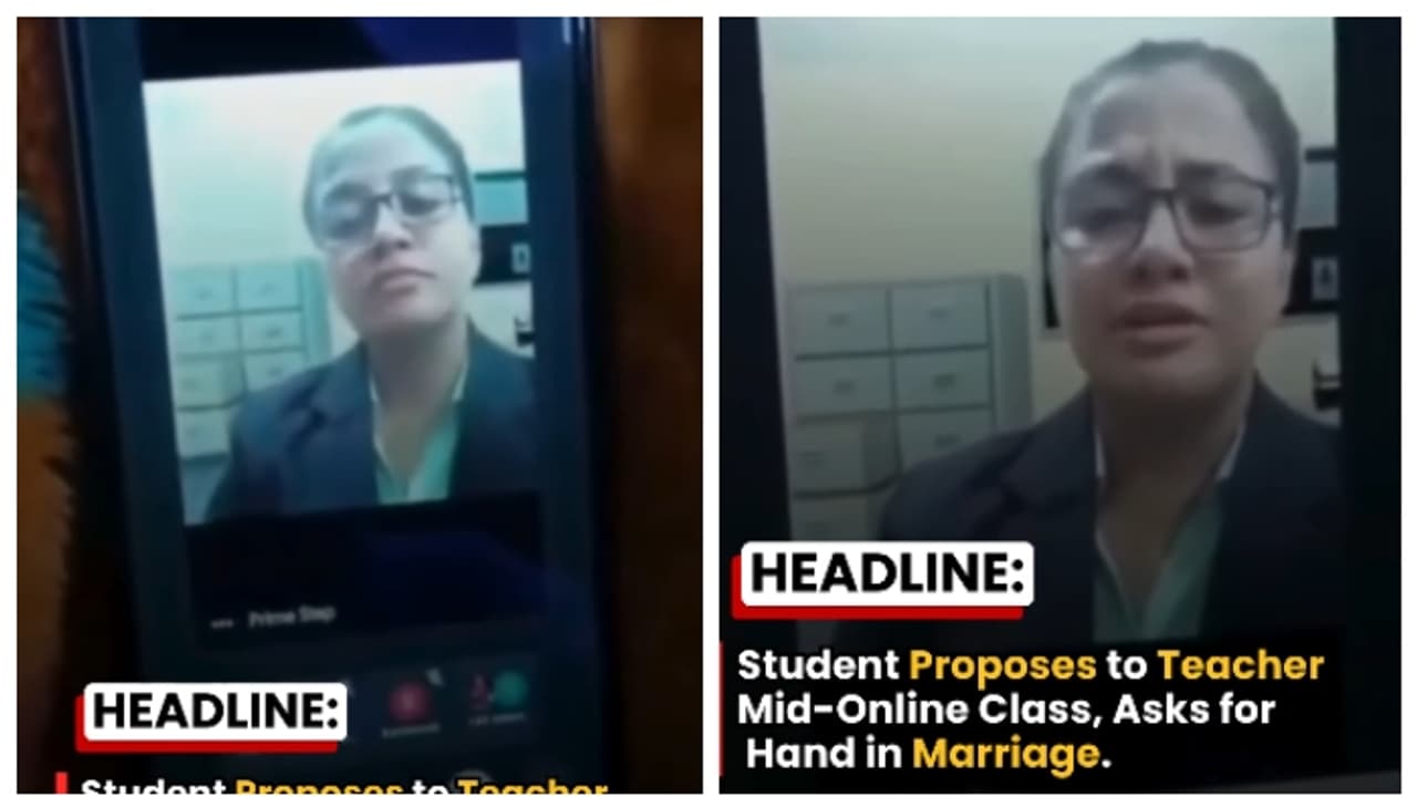 ഓണ്‍ലൈന്‍ ക്ലാസിനിടെ അധ്യാപികയോട് വിവാഹാഭ്യർത്ഥന നടത്തി വിദ്യാർത്ഥി; തലമുറ വ്യത്യാസമെന്ന് സോഷ്യല്‍ മീഡിയ