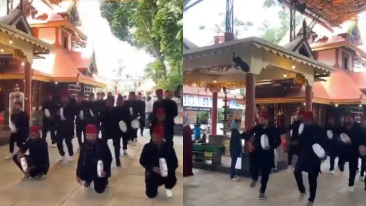 Kerala: Video of Eid Milad un Nabi celebrations wearing shoes inside temple complex sparks outrage (WATCH) Kerala: Video of Eid Milad un Nabi celebrations wearing shoes inside temple complex sparks outrage (WATCH)