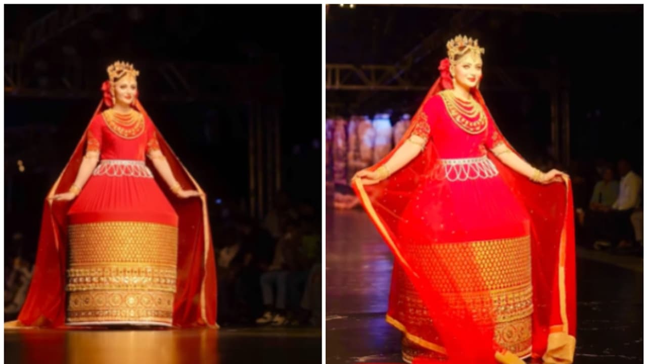 WATCH: Urvashi Rautela stuns in traditional Manipuri bridal attire at Global Fashion Festival 2024 WATCH: Urvashi Rautela stuns in traditional Manipuri bridal attire at Global Fashion Festival 2024