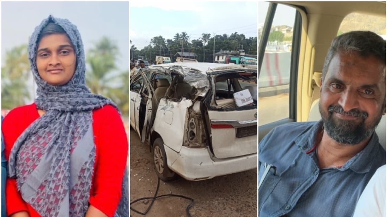 നിർത്തിയിട്ടിരുന്ന ലോറിക്ക് പിന്നിൽ ഇന്നോവ കാറിടിച്ചു; അച്ഛനും മകള്ക്കും ദാരുണാന്ത്യം നിർത്തിയിട്ടിരുന്ന ലോറിക്ക് പിന്നിൽ ഇന്നോവ കാറിടിച്ചു; അച്ഛനും മകള്ക്കും ദാരുണാന്ത്യം