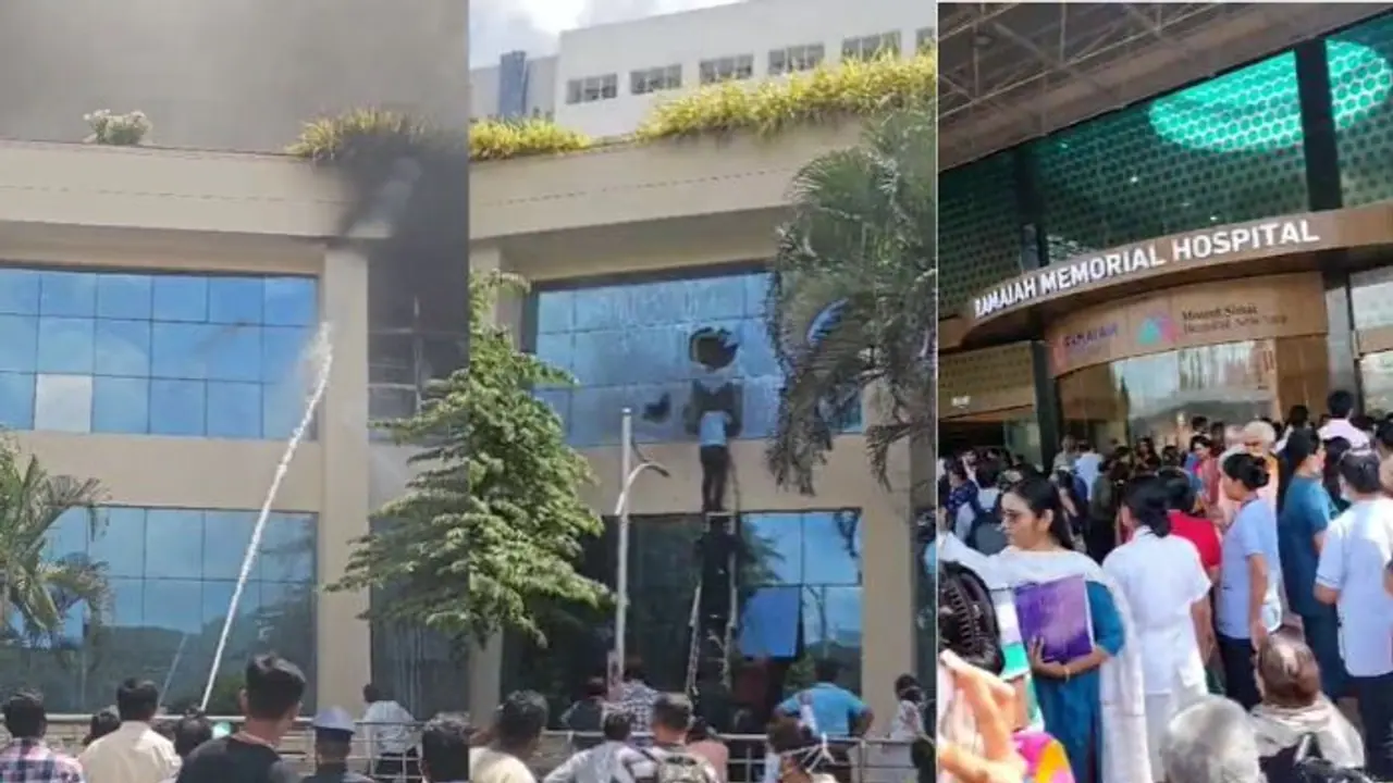 Fire breaks out at MS Ramaiah memorial hospital in Bengaluru, rescue ops underway Fire breaks out at MS Ramaiah memorial hospital in Bengaluru, rescue ops underway