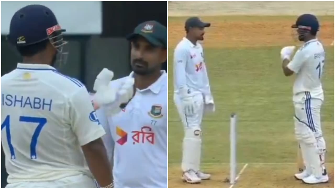 ഇത് കര വേറെയാ മോനെ! ലിറ്റണ് ദാസിനോട് കോര്ത്ത് റിഷഭ് പന്ത്; ചൂടേറിയ വാക്കേറ്റം വീഡിയോ ഇത് കര വേറെയാ മോനെ! ലിറ്റണ് ദാസിനോട് കോര്ത്ത് റിഷഭ് പന്ത്; ചൂടേറിയ വാക്കേറ്റം വീഡിയോ