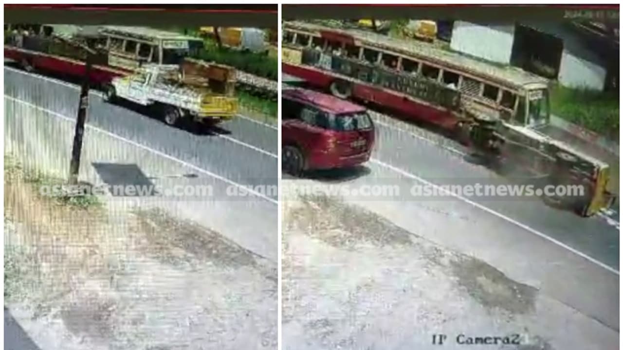 എം.സി റോഡിൽ കെഎസ്ആർടിസി ബസും പിക്ക് അപ്പും കൂട്ടിയിടിച്ച് അപകടം; 9 പേർക്ക് പരിക്ക്, 2 പേരുടെ നില ഗുരുതരം എം.സി റോഡിൽ കെഎസ്ആർടിസി ബസും പിക്ക് അപ്പും കൂട്ടിയിടിച്ച് അപകടം; 9 പേർക്ക് പരിക്ക്, 2 പേരുടെ നില ഗുരുതരം