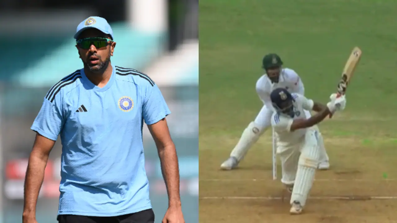 IND vs BAN 1st Test: R Ashwin hits effortless six against Shakib Al Hasan (WATCH) IND vs BAN 1st Test: R Ashwin hits effortless six against Shakib Al Hasan (WATCH)