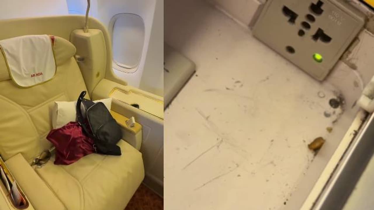 5.27 ലക്ഷം രൂപയുടെ ടിക്കറ്റ്, വിമാനത്തിലെ കാഴ്ചകൾ സഹിക്കാനാവാത്തത്, ഭക്ഷണാവശിഷ്ടങ്ങളും അഴുക്കും, പോസ്റ്റ് വൈറൽ