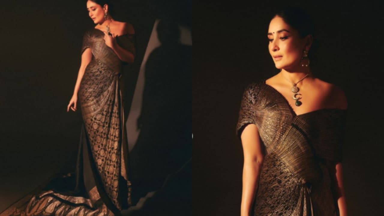 ബനാറസി സാരിയിൽ ഡിസൈന് ചെയ്ത ഗൗണില് തിളങ്ങി കരീന കപൂർ; ചിത്രങ്ങള് വൈറല് ബനാറസി സാരിയിൽ ഡിസൈന് ചെയ്ത ഗൗണില് തിളങ്ങി കരീന കപൂർ; ചിത്രങ്ങള് വൈറല്