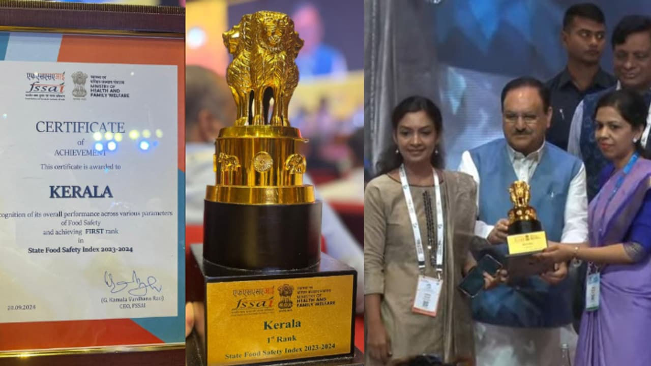 ഭക്ഷ്യ സുരക്ഷാ സൂചികയില് തുടർച്ചയായ രണ്ടാം വര്ഷവും ഒന്നാം സ്ഥാനം; കേരളത്തിന് ദേശീയ പുരസ്കാരം, ചരിത്ര നേട്ടം ഭക്ഷ്യ സുരക്ഷാ സൂചികയില് തുടർച്ചയായ രണ്ടാം വര്ഷവും ഒന്നാം സ്ഥാനം; കേരളത്തിന് ദേശീയ പുരസ്കാരം, ചരിത്ര നേട്ടം