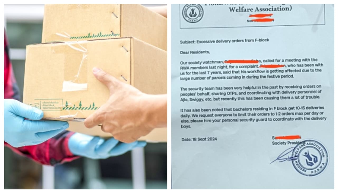 പാഴ്സലുകൾ കുറയ്ക്കുക, അല്ലെങ്കിൽ പേഴ്സണൽ സെക്യൂരിറ്റി ഗാർഡിനെ വെക്കുക; പുതിയ ഉത്തരവുമായി റെസിഡന്‍റ് അസോസിയേഷൻ